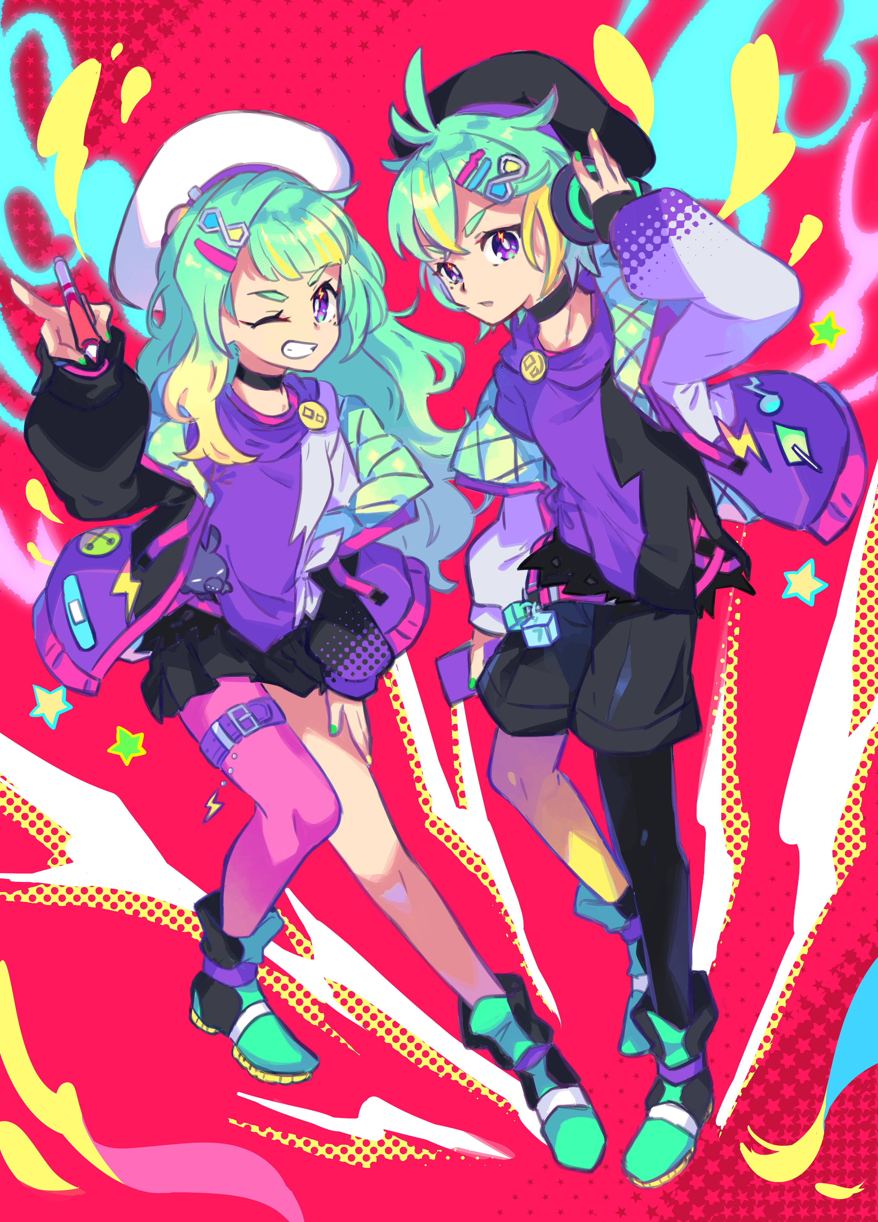遠雷姉弟イメージアート - ENRAI