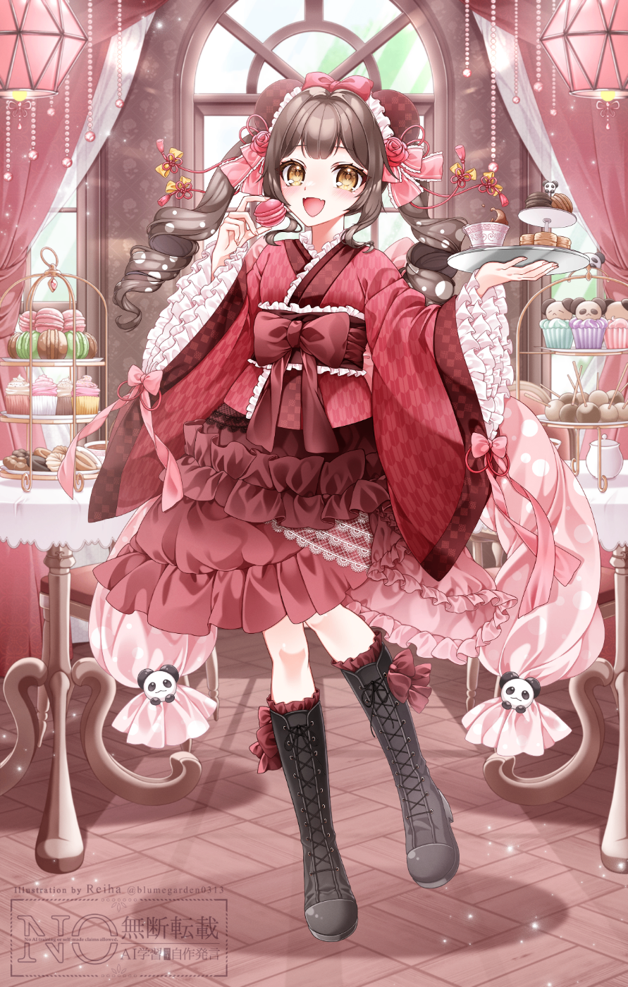 Works】Razzプロダクション所属市丸三九様 お茶会一枚絵 | 作品